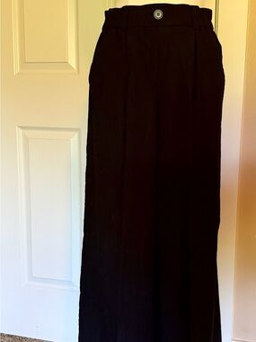 High-Waist Wide Leg Flowy Trousers